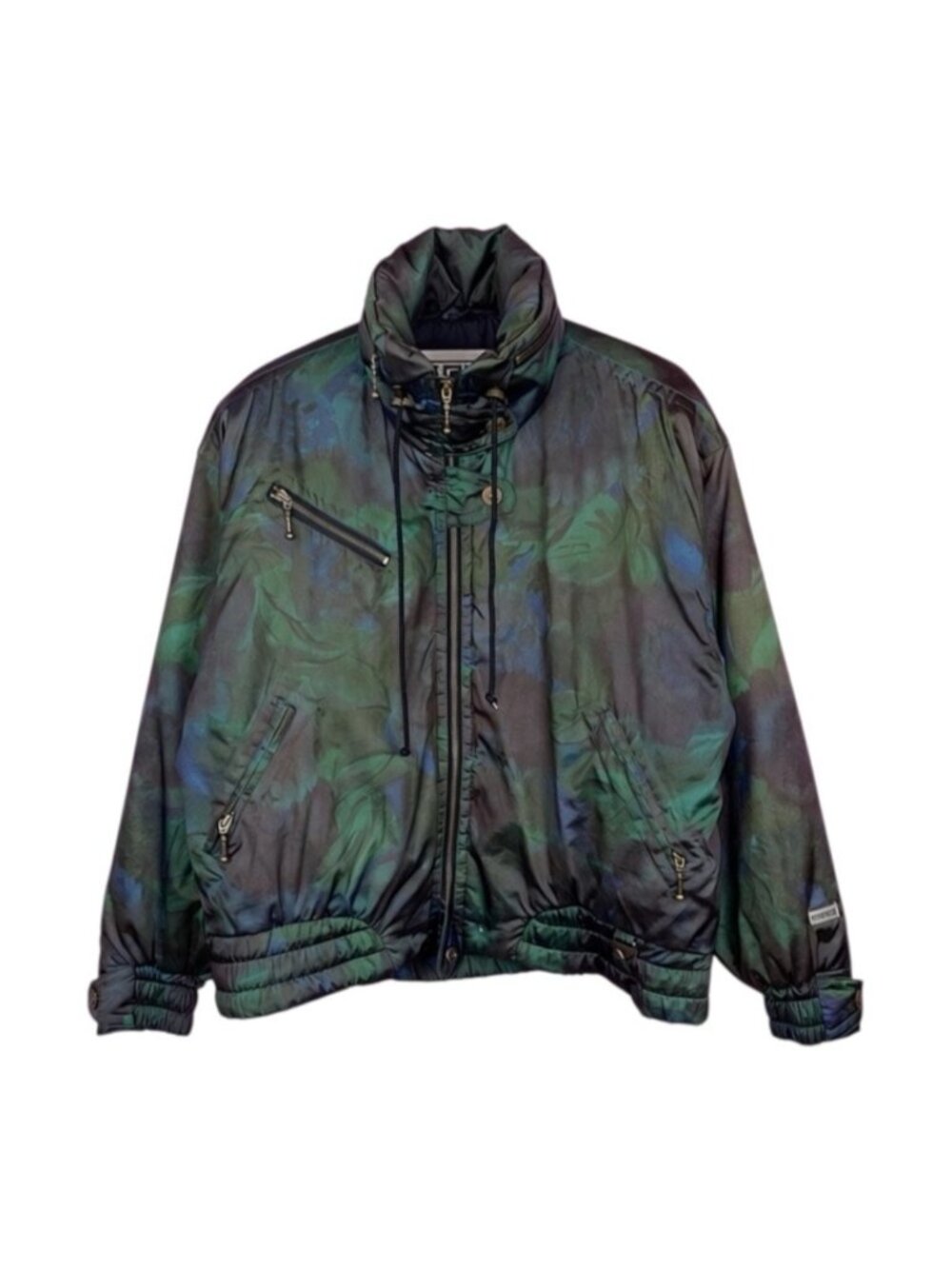 Vintage Fera Skiwear Ski Jacket Women’s 10 Abstract Print Colourful 80s 90s